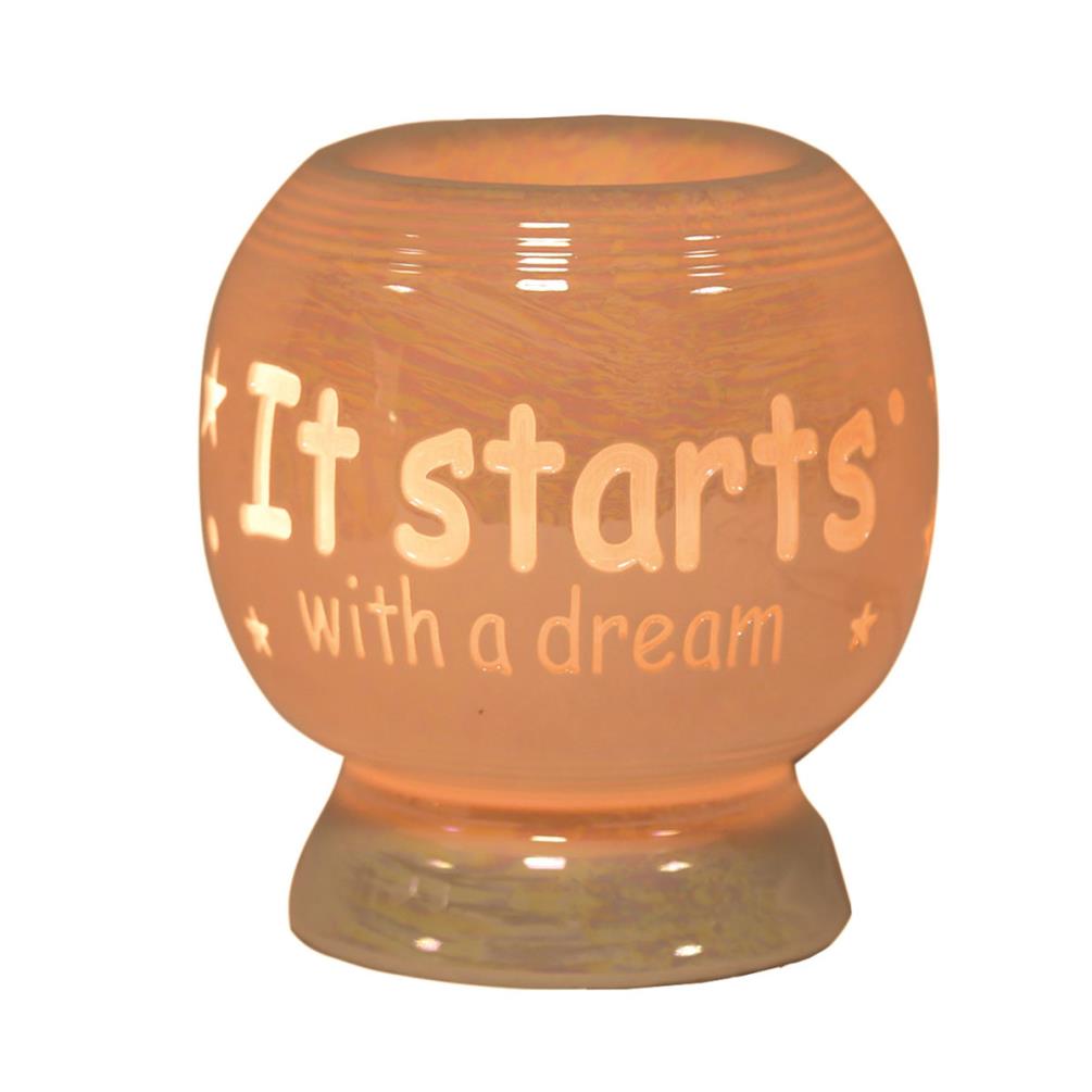 Aroma 'It Starts With A Dream' Electric Ceramic Wax Melt Warmer £9.59